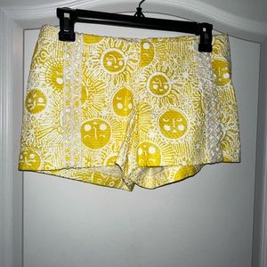 Yellow and white Lilly Pulitzer shorts